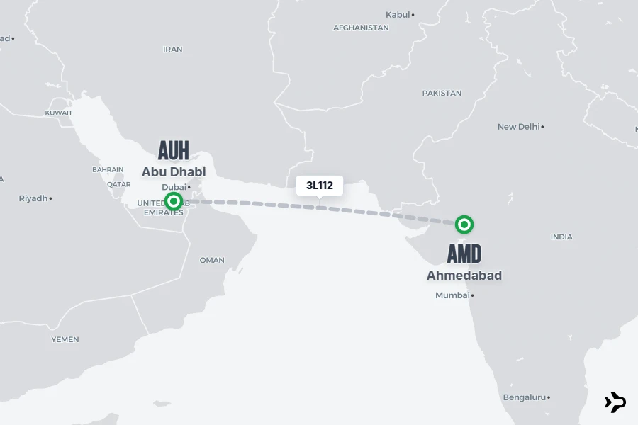 3L112 3L Flight Status & Tracker | AMD - AUH