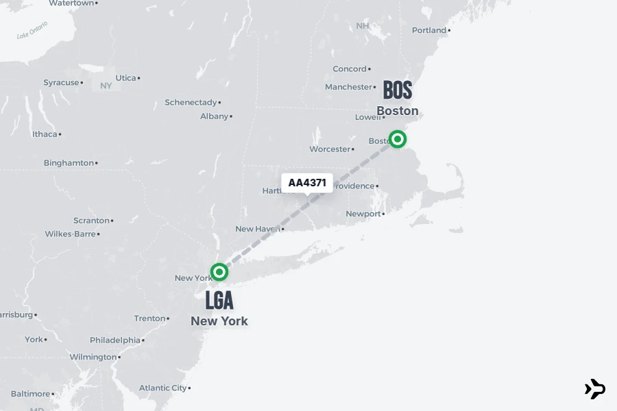 AA4371 American Airlines Flight Status & Tracker | BOS - LGA