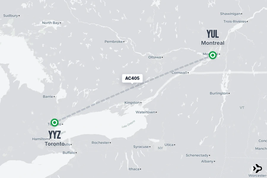 Yyz AC405 Air Canada Flight Status & Tracker | YUL - YYZ