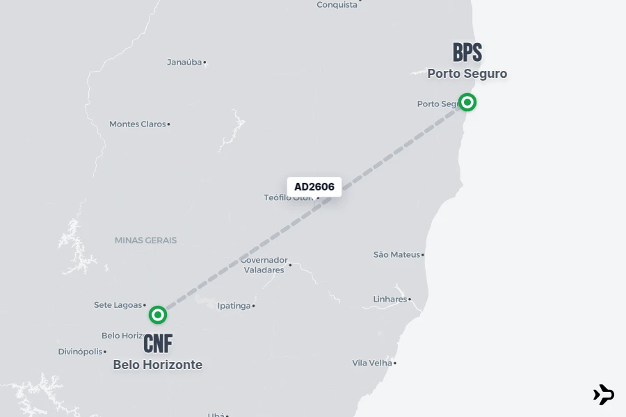AD2606 Azul Flight Status & Tracker | CNF - BPS