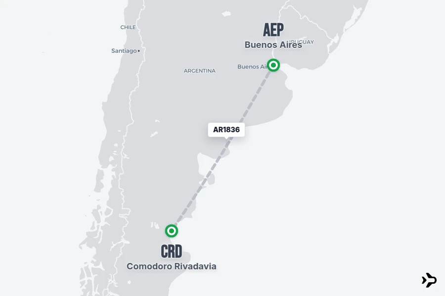 AR1836 AR Flight Status & Tracker | AEP - CRD