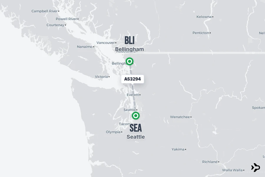 AS3294 Alaska Airlines Flight Status & Tracker | SEA - BLI