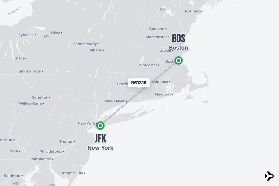 B61318 JetBlue Flight Status & Tracker | New York - Boston