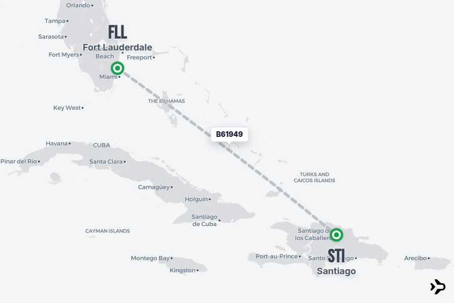 Flight Rime B61949 JetBlue Flight Status & Tracker | FLL - STI