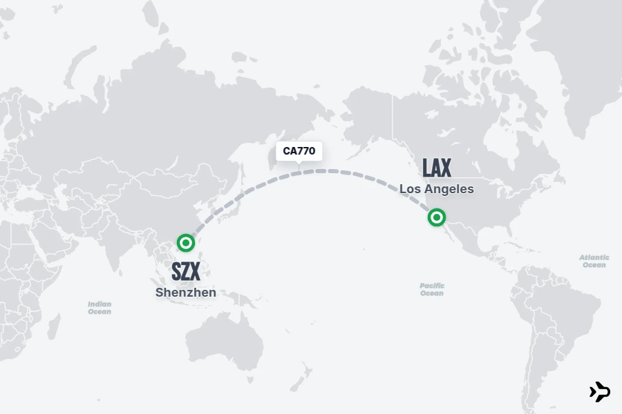 CA770 Air China Flight Status & Tracker | LAX - SZX