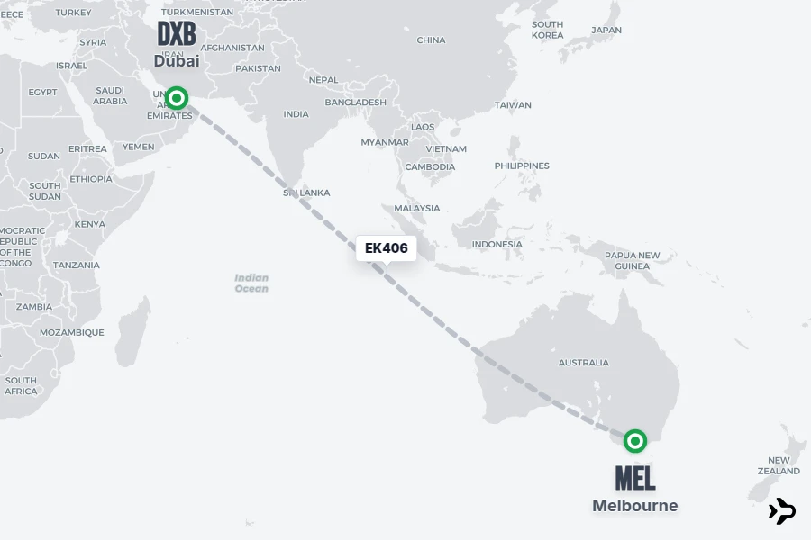 EK406 Emirates Flight Status & Tracker | Dubai - Melbourne
