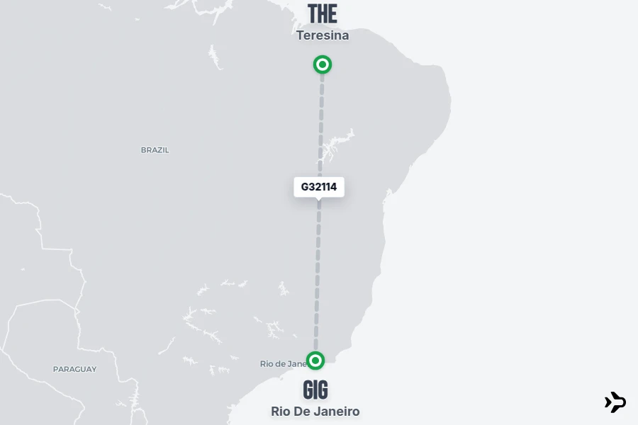 Flight Rime G32114 Gol Flight Status & Tracker | GIG - THE