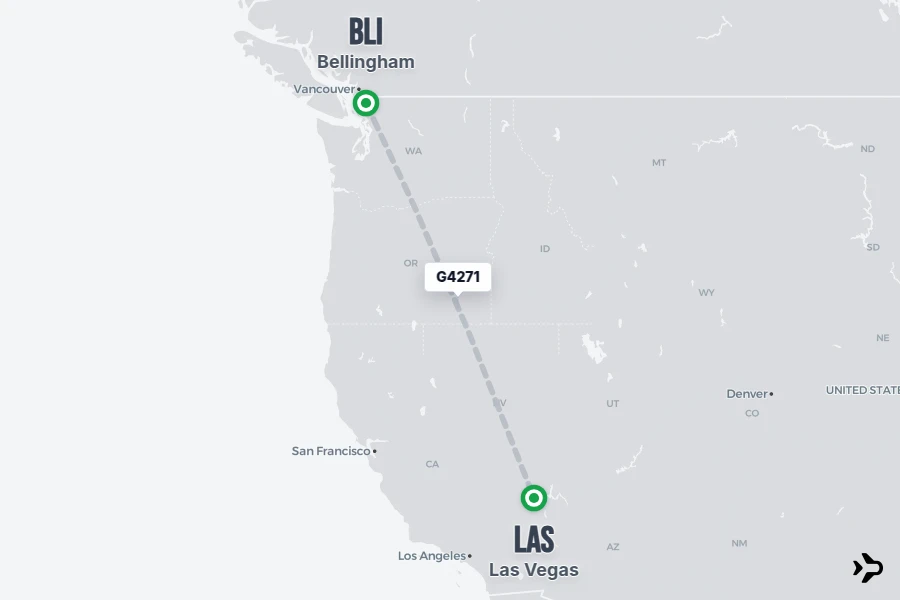 G4271 Allegiant Flight Status & Tracker | BLI - LAS