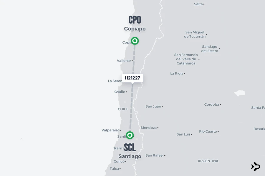 Scl Coverage Map H21227 Sky Airline Flight Status & Tracker | CPO - SCL