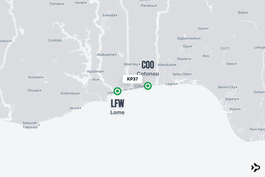 Kp Map KP37 ASKY Airlines Flight Status & Tracker | Cotonou - Lome