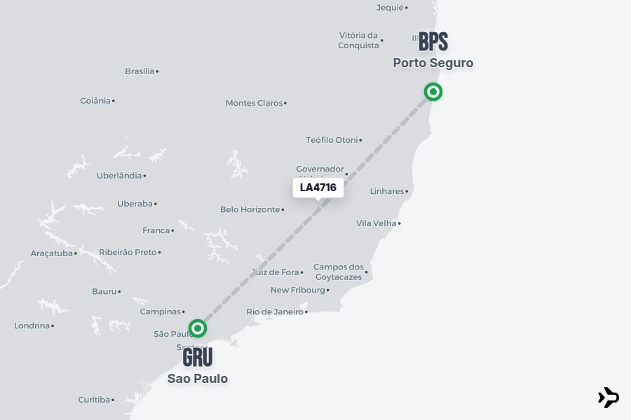 LA4716 LATAM Flight Status & Tracker | BPS - GRU