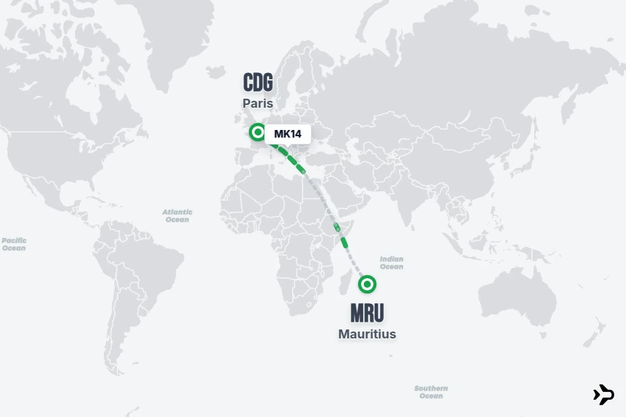 MK14 Air Mauritius Flight Status Tracker MRU CDG mk14-air-mauritius-flight-status-tracker-mru-cdg