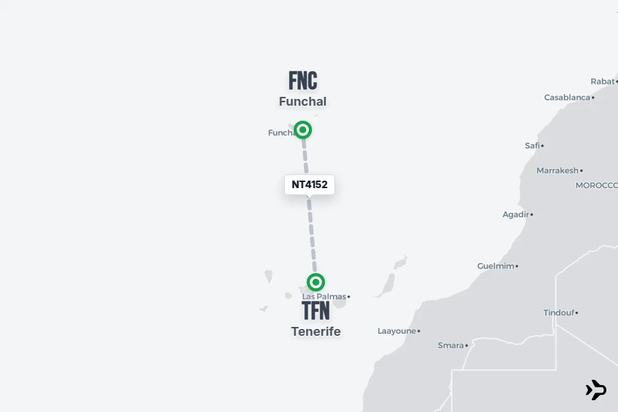 NT4152 Binter Canarias Flight Status & Tracker | TFN - FNC