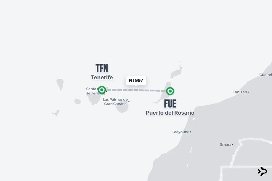 NT997 Binter Canarias Flight Status & Tracker | FUE - TFN
