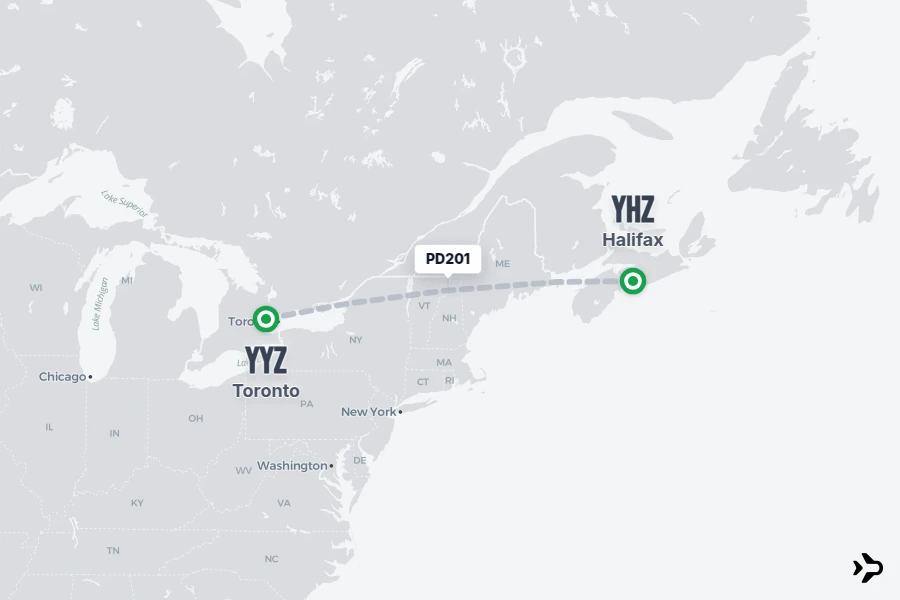 Yyz PD201 Porter Flight Status & Tracker | Toronto - Halifax