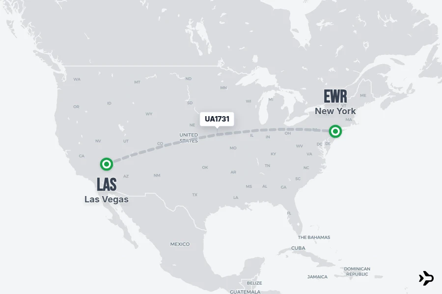 UA1731 United Flight Status & Tracker | Las Vegas - New York