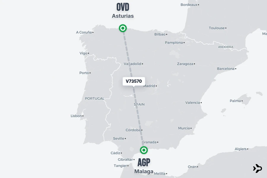 V73570 Volotea Flight Status & Tracker | Malaga - Asturias