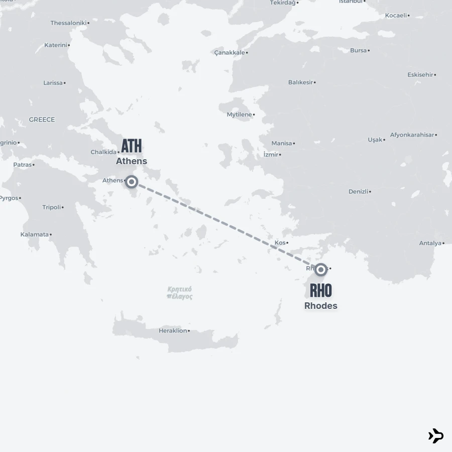 Flight 5 Athens to Rhodes flights | Flightinformation.com