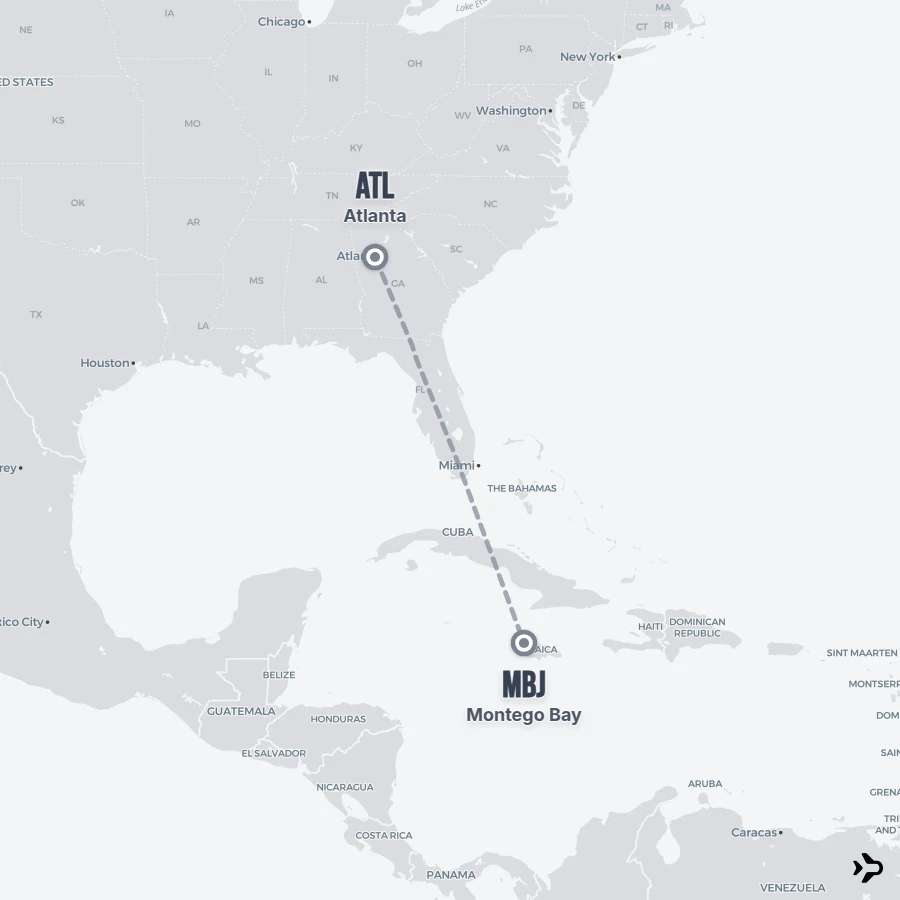Atlanta to Montego Bay flights | Flightinformation.com