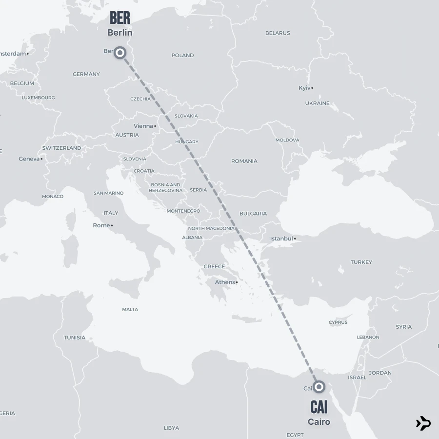 Berlin to Cairo flights | Flightinformation.com