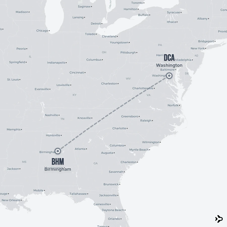Flight 5 Birmingham to Washington flights | Flightinformation.com