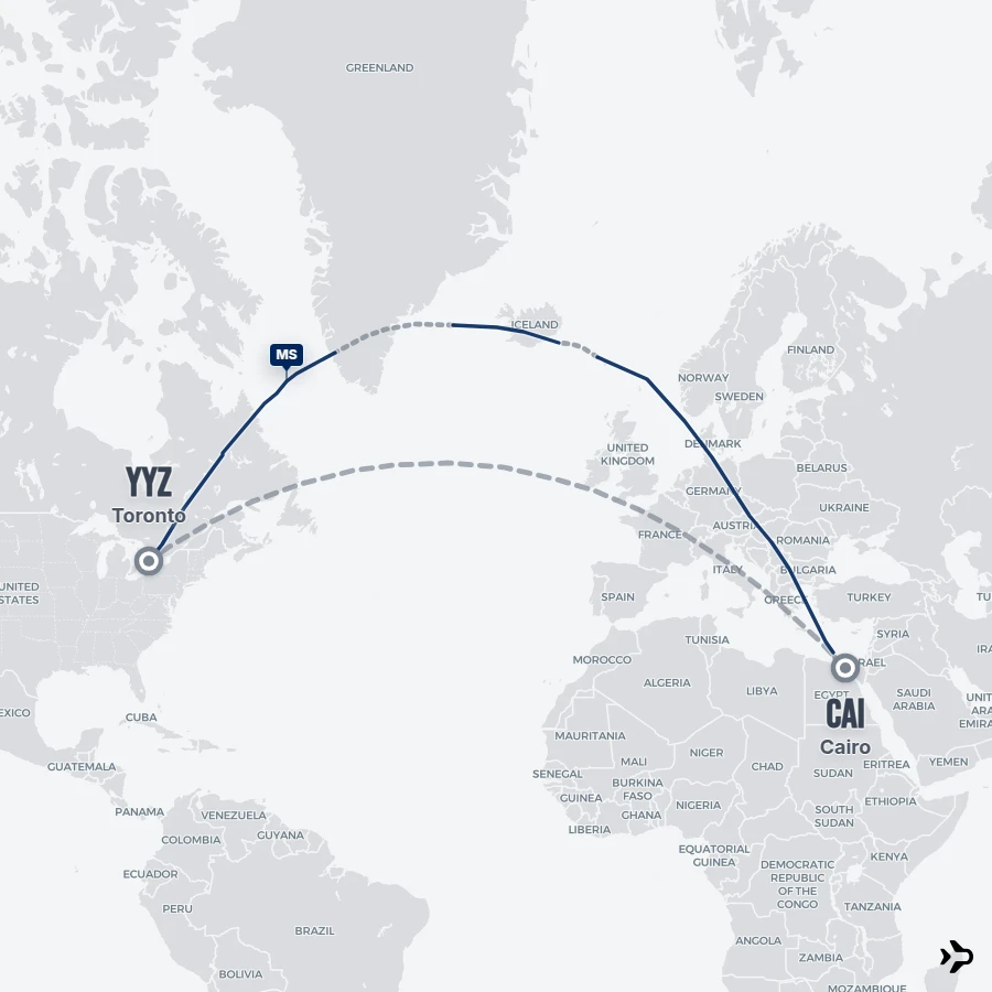 Yyz Cairo to Toronto flights | Flightinformation.com
