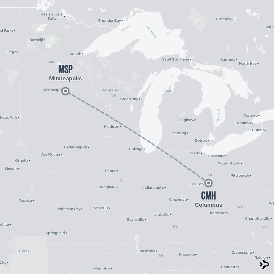 Columbus to Minneapolis flights | Flightinformation.com