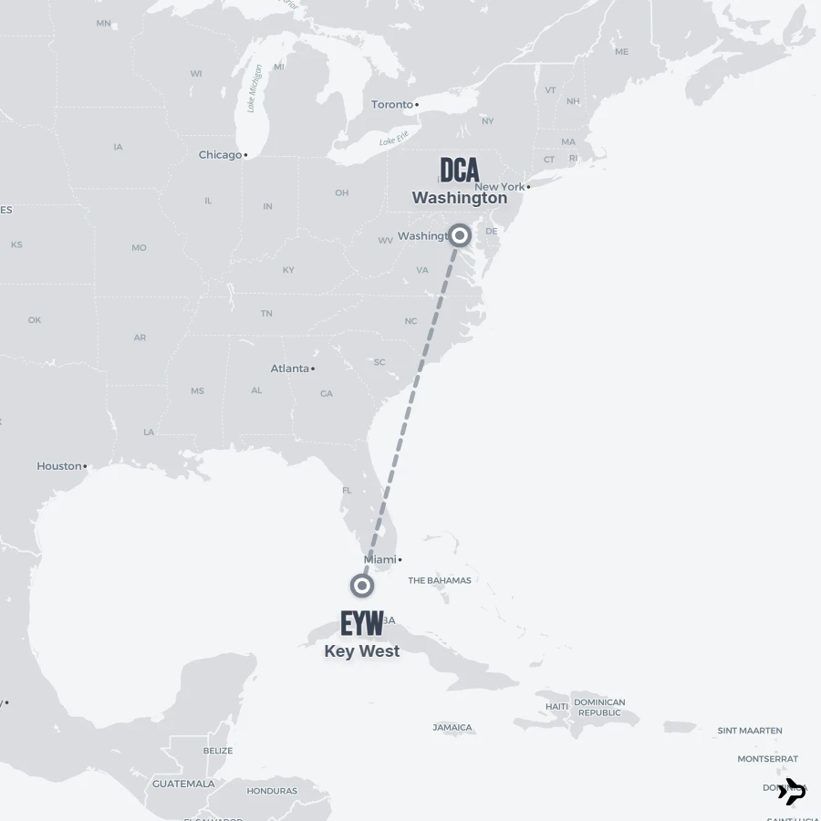 Flight 5 Washington to Key West flights | Flightinformation.com