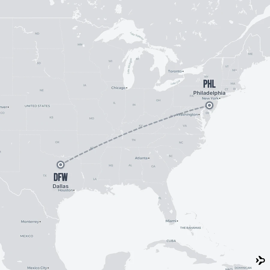 Dallas to Philadelphia flights | Flightinformation.com