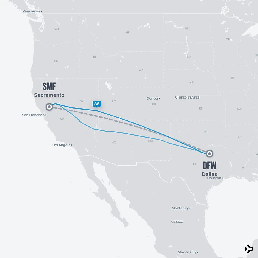 Dallas to Sacramento flights | Flightinformation.com