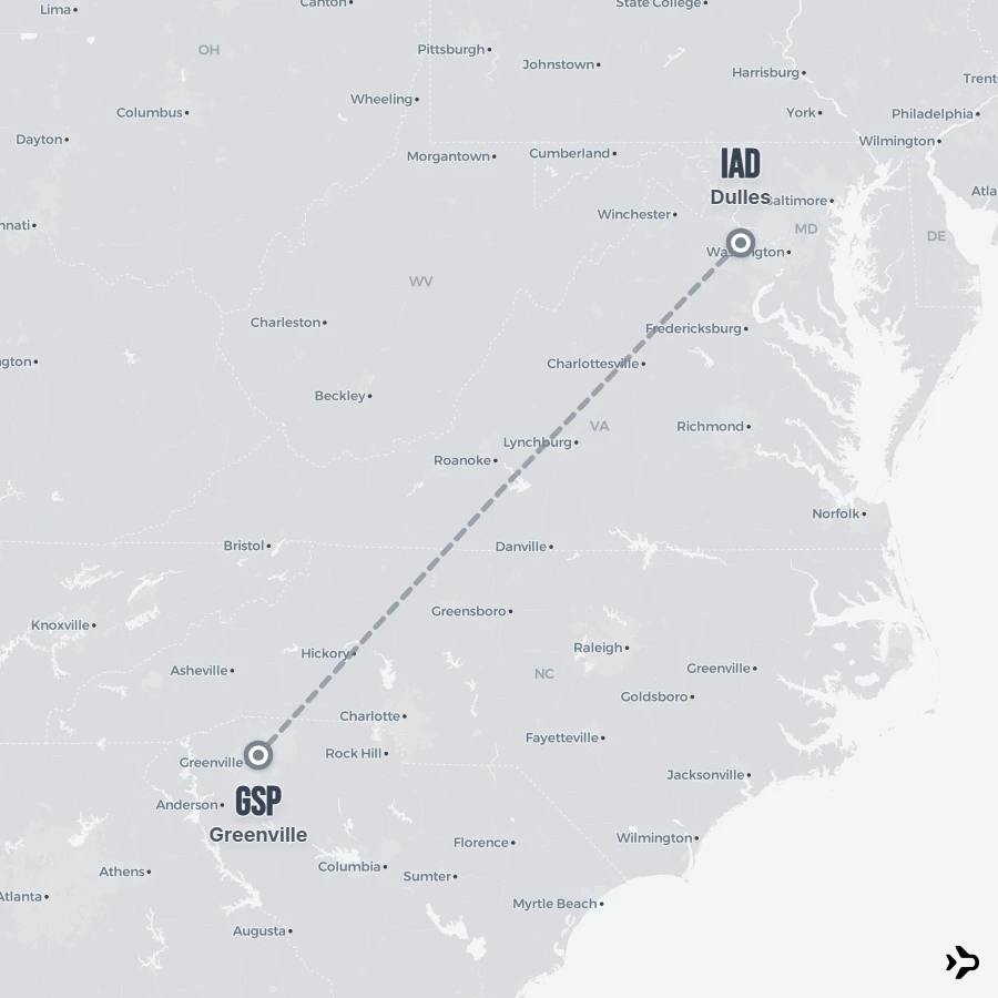 Flight 5 Dulles to Greenville flights | Flightinformation.com