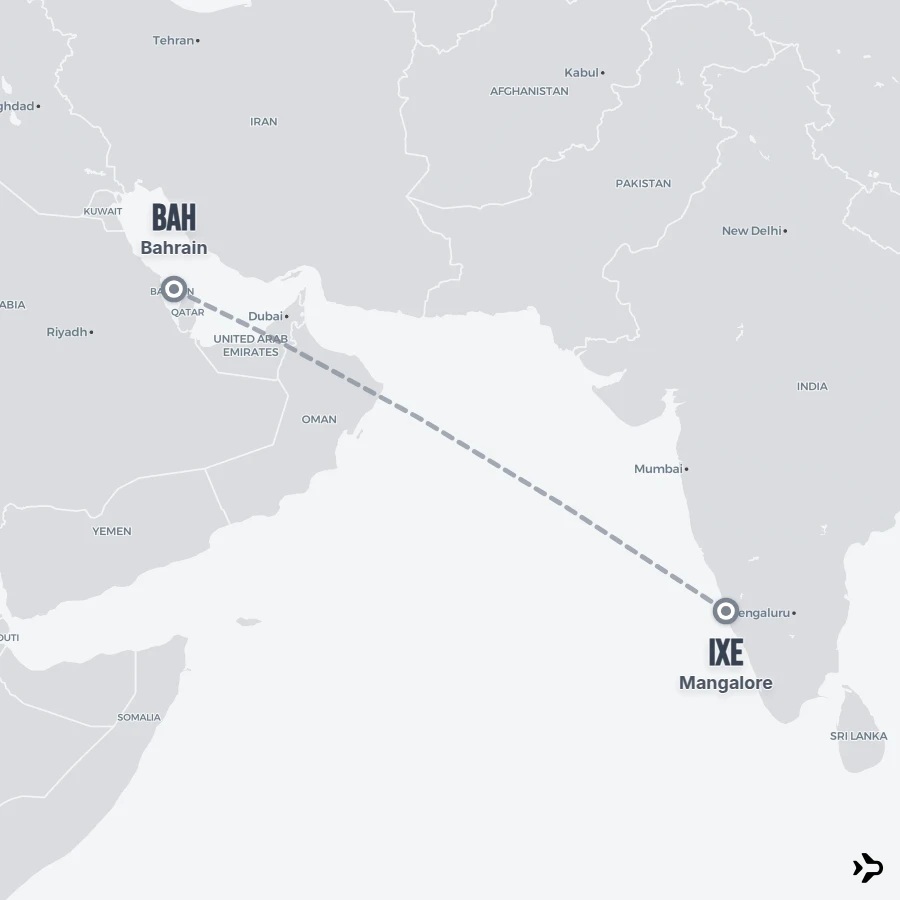 Mangalore to Bahrain flights | Flightinformation.com