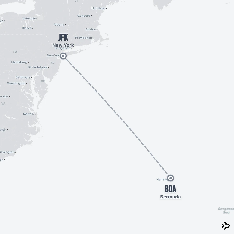 Flight 5 New York to Bermuda flights | Flightinformation.com