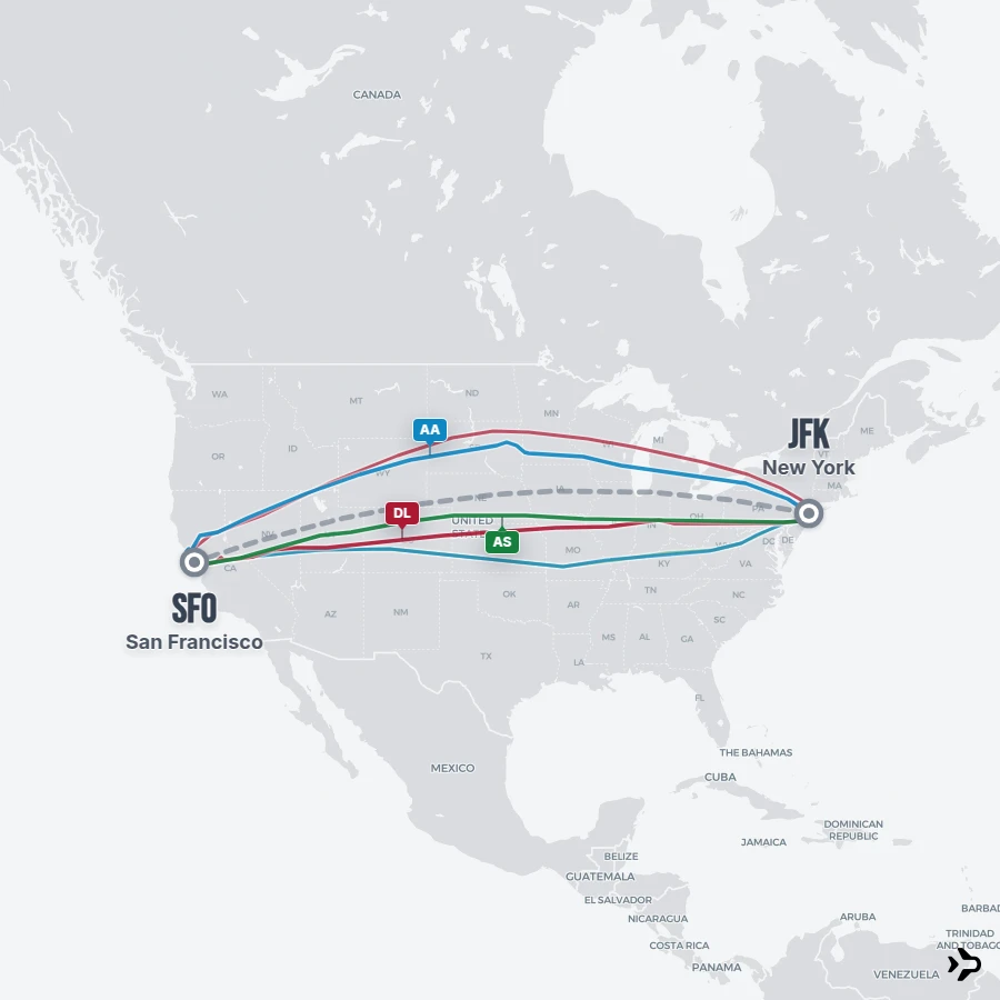 Flight 5 New York to San Francisco flights | Flightinformation.com
