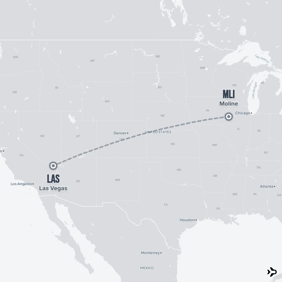Moline Dispatch Moline to Las Vegas flights | Flightinformation.com