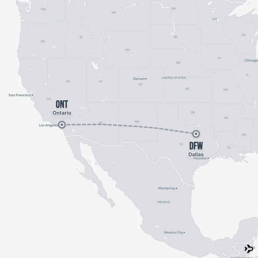 Ontario to Dallas flights | Flightinformation.com