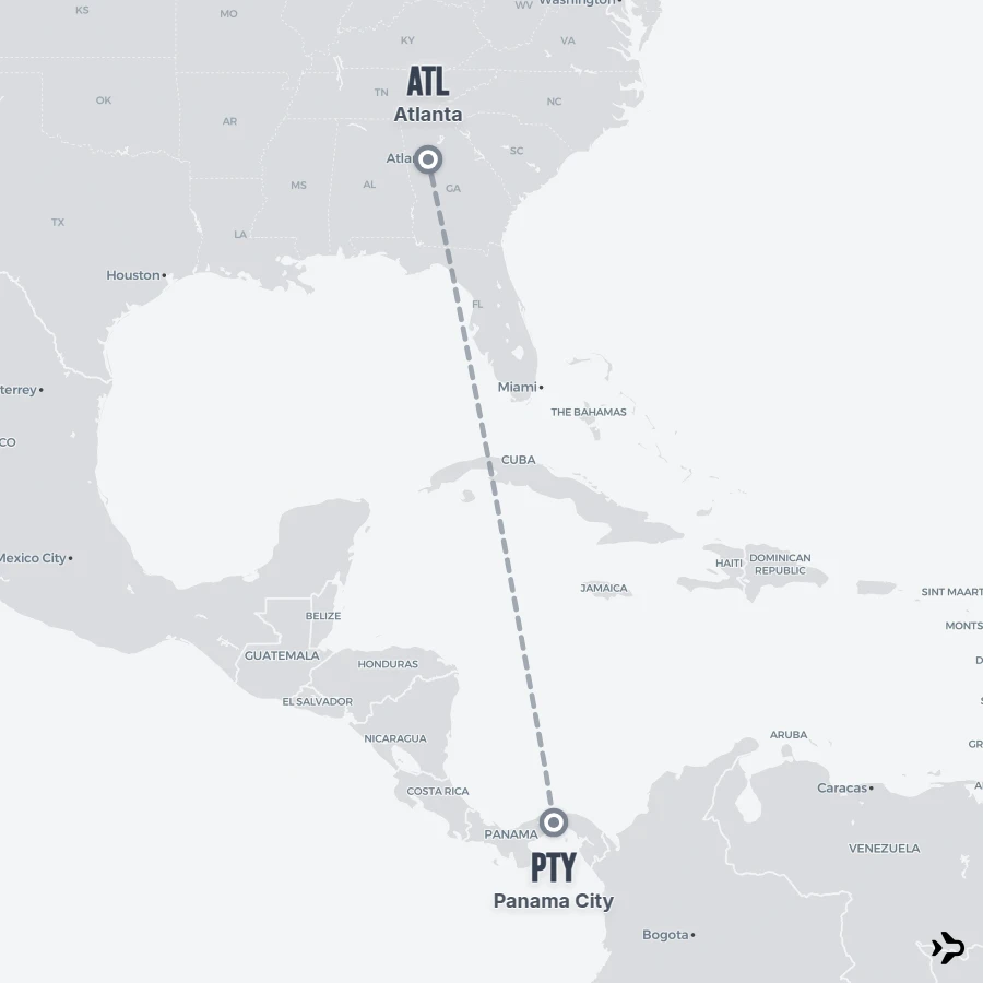 Flight 5 Panama City to Atlanta flights | Flightinformation.com