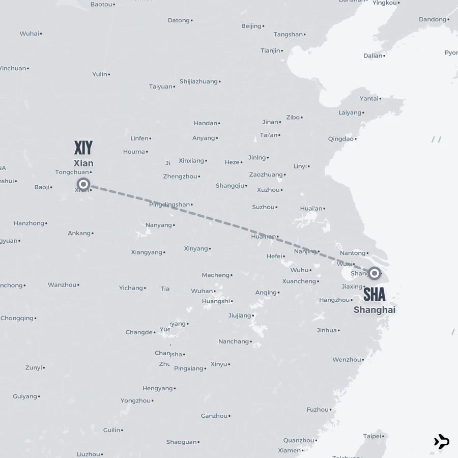 Xian to Shanghai flights | Flightinformation.com