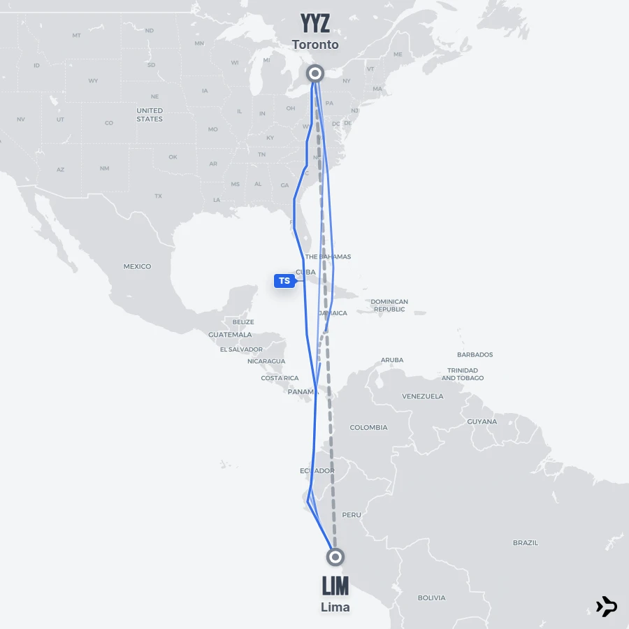Yyz Toronto to Lima flights | Flightinformation.com