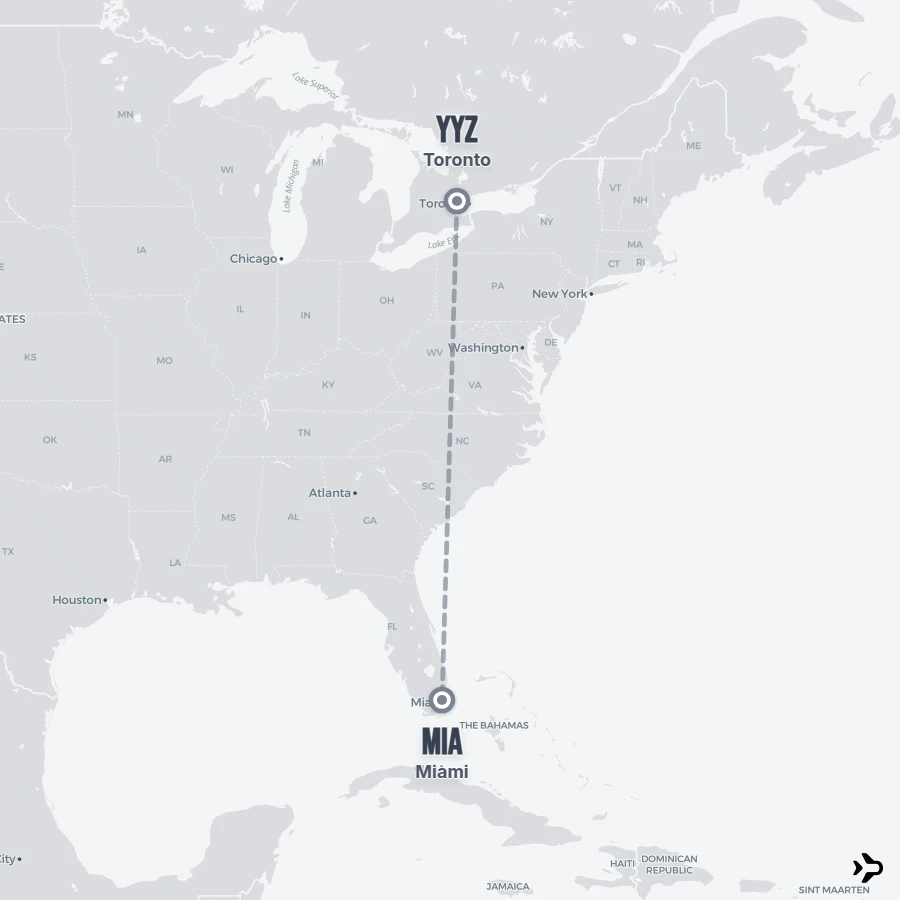 Yyz Toronto to Miami flights | Flightinformation.com